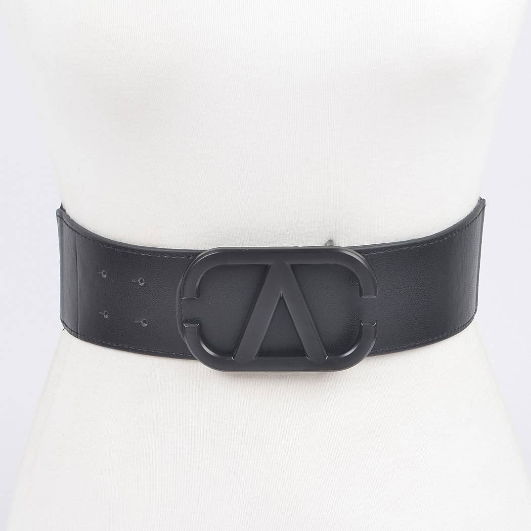 Color Metal Buckle Elastic Belt
