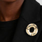Polished Open Disc Brooch