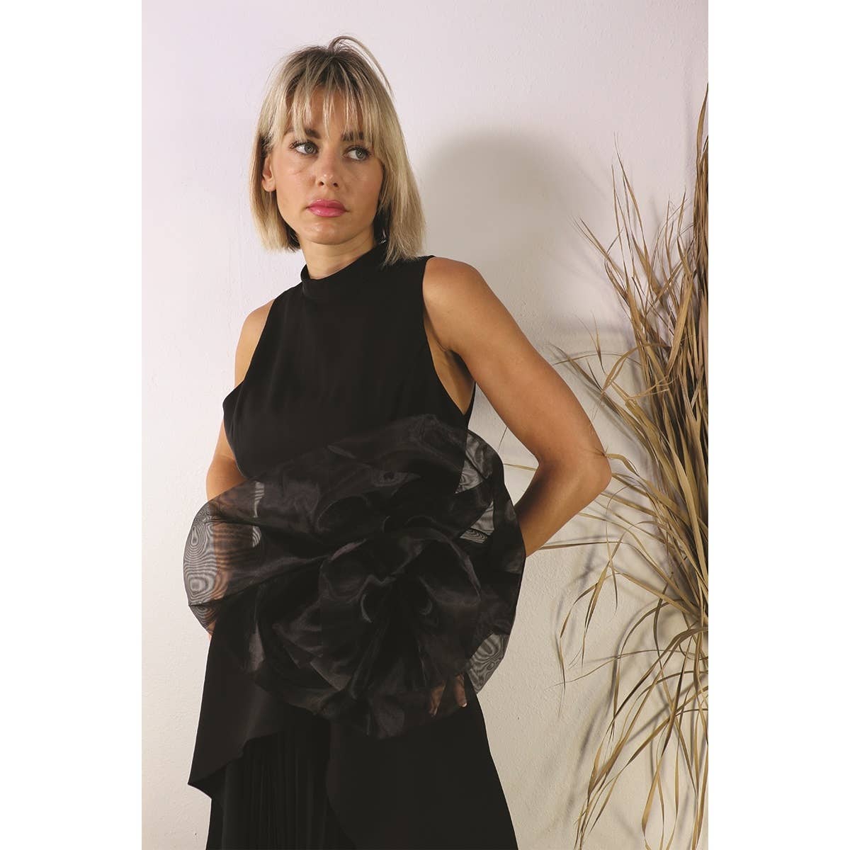 ORGANZA FLOWER BROOCH
