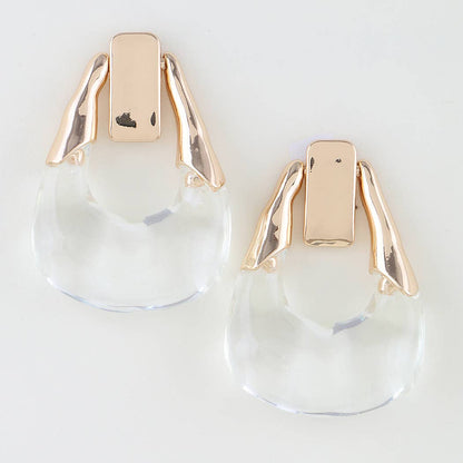 Modern Transparent Loop Earrings
