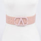 Color Metal Buckle Elastic Belt