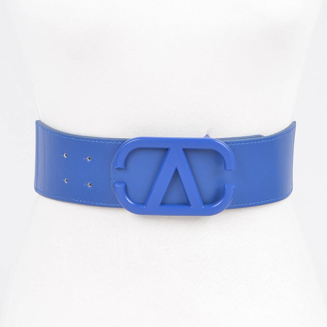 Color Metal Buckle Elastic Belt