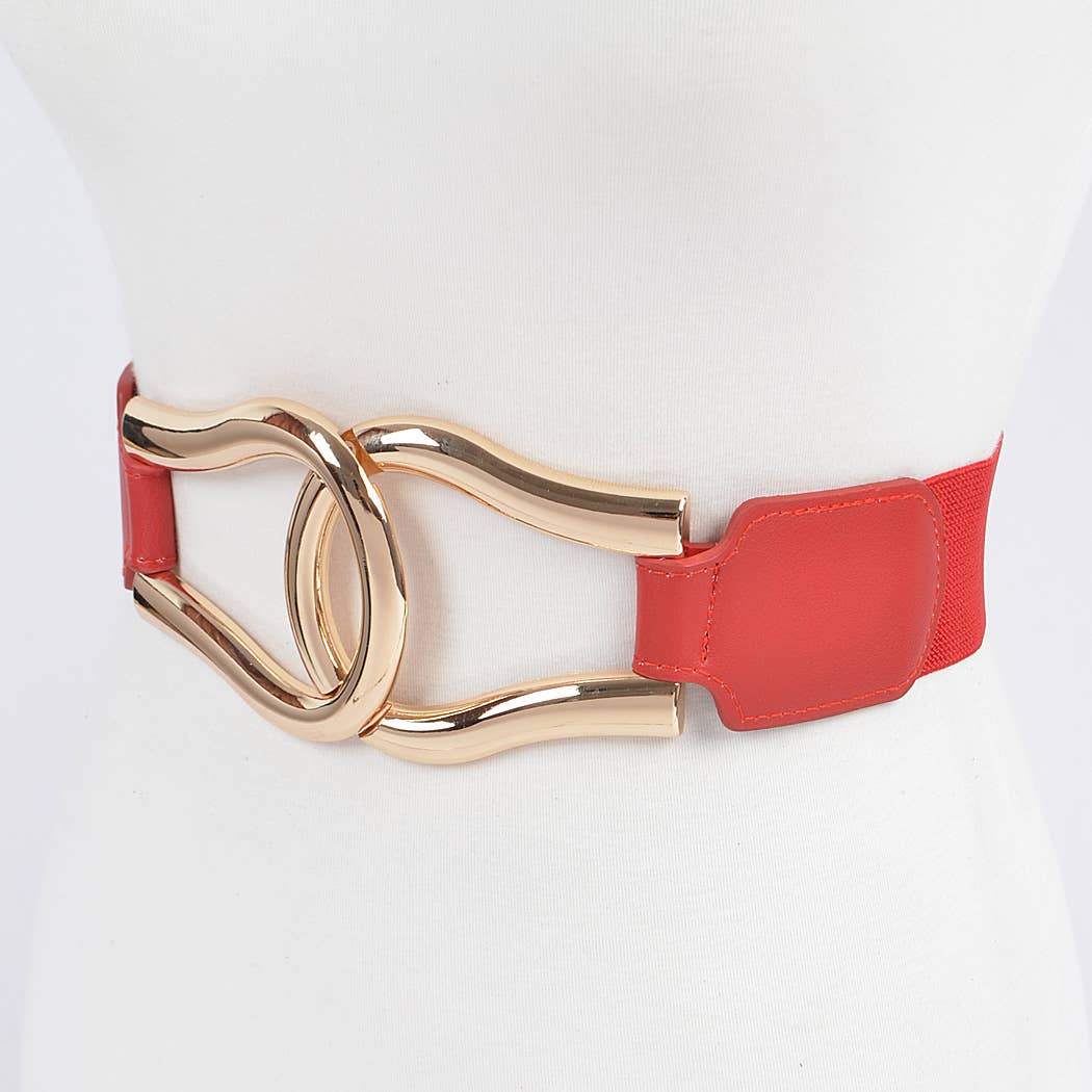 Metal Buckle Elastic Belt