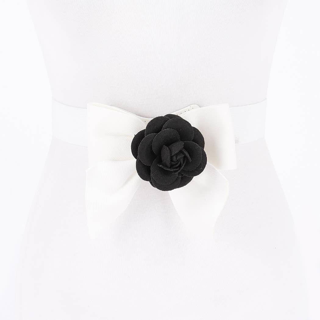 Flower Ribbon Elastic Belt