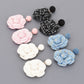 Fabric Flower Earring