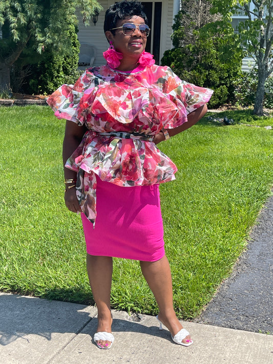 GRACE TOP-ROSE