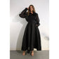 LOVELY RUFFLE BLOUSE AND FLOWER BELTED SKIRT SET