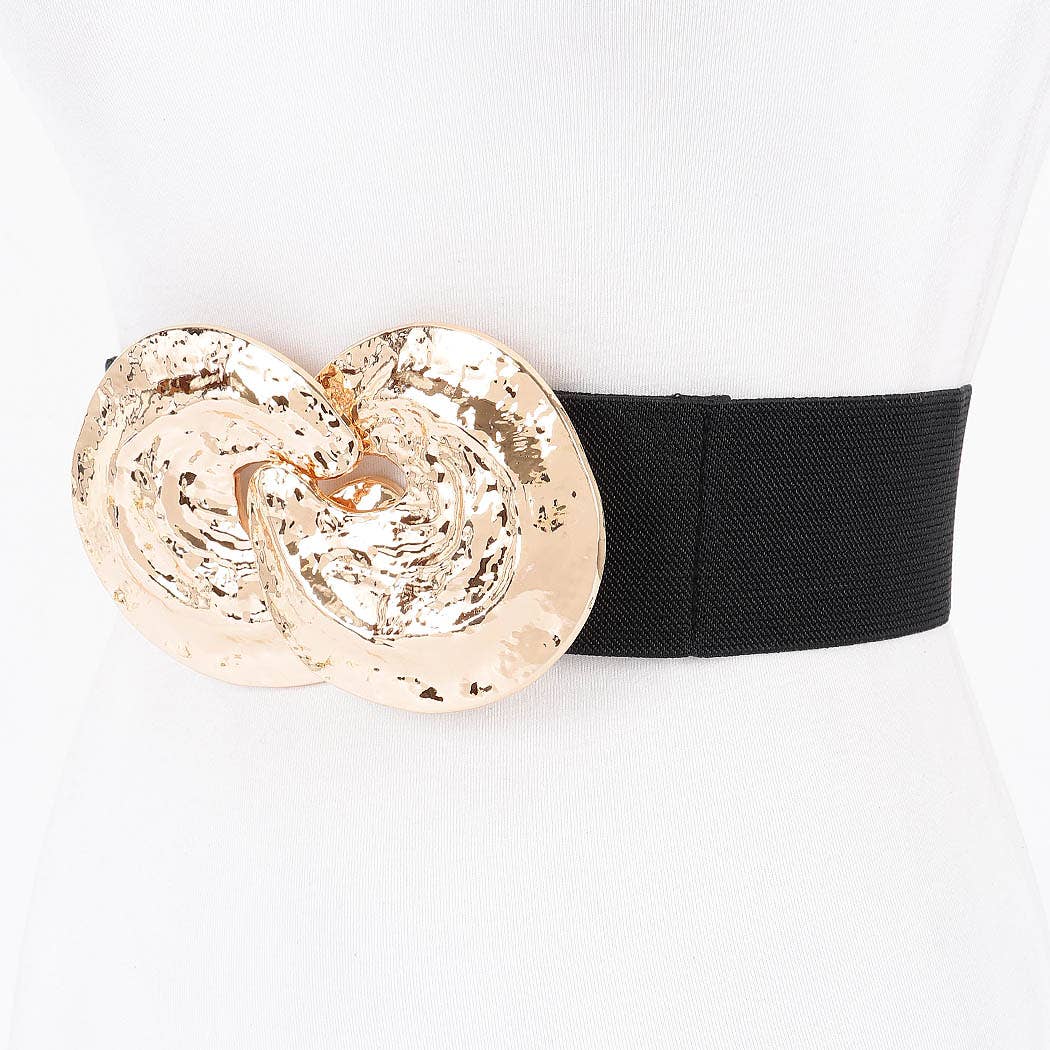 Metal Buckle Stretch Belt