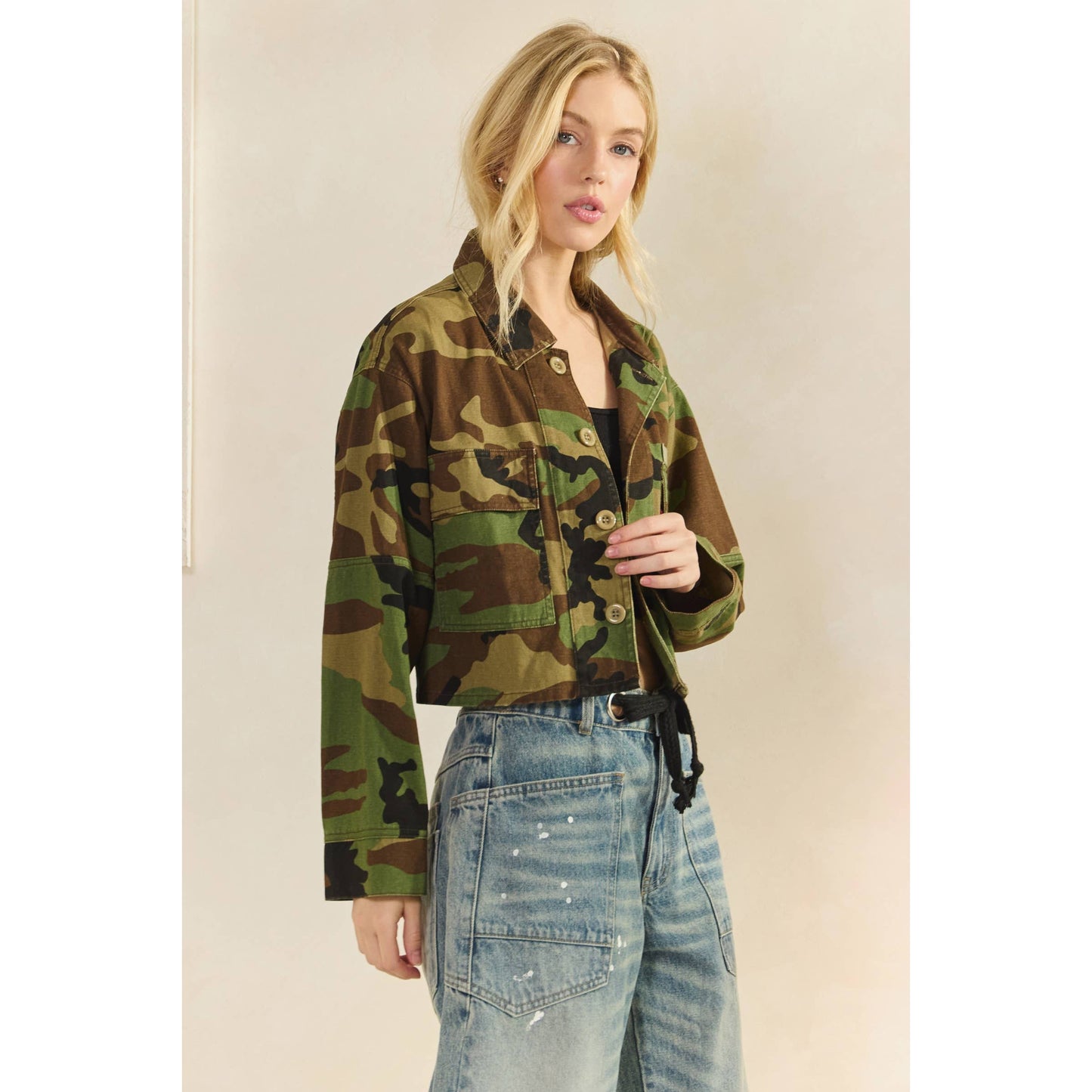Camo Contrast Jacket