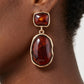 Tortoise Marble Stone Drop Earrings