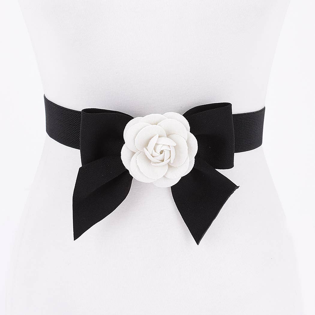 Flower Ribbon Elastic Belt
