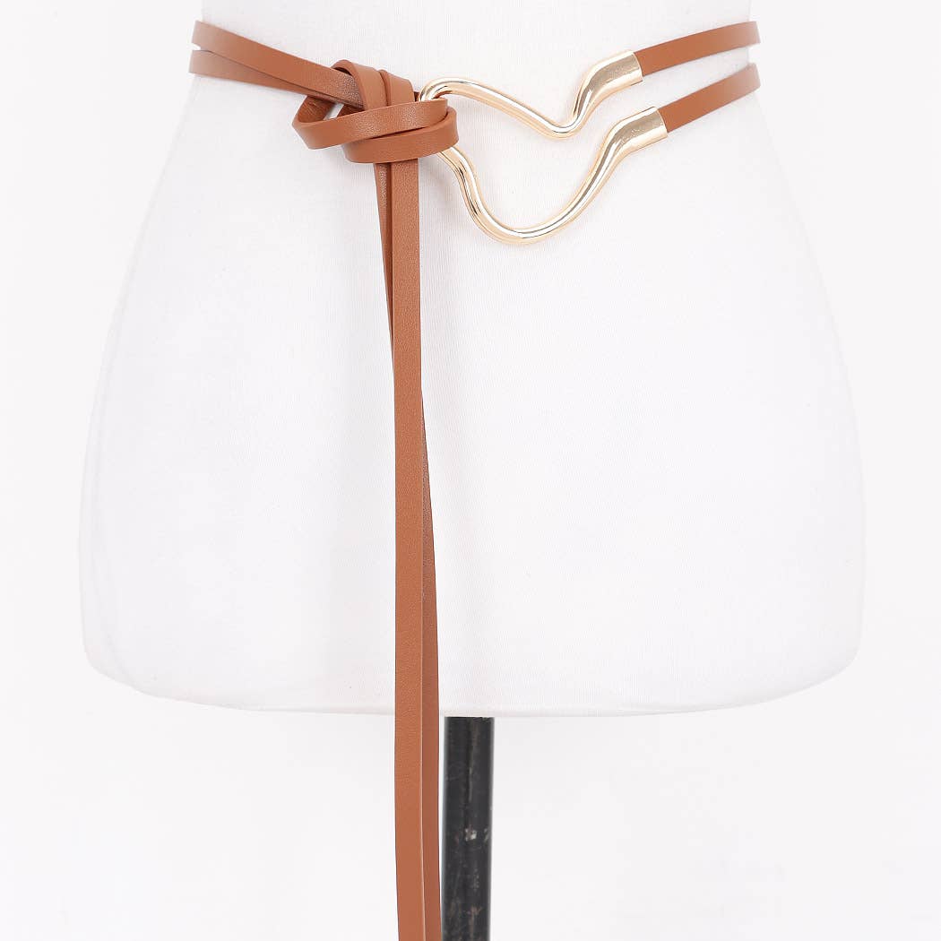 Metal Buckle Wrap Belt