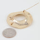 Polished Open Disc Brooch