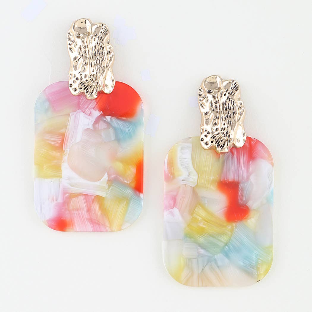 Pastel Grain Fashion Earrings