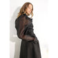 LOVELY RUFFLE BLOUSE AND FLOWER BELTED SKIRT SET