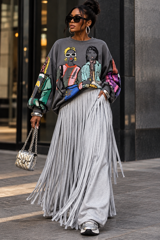FRINGE IN MOTION PANTS