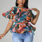 GRACE TOP-BLUE