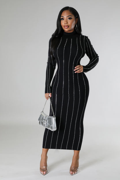 MARCELLA DRESS-BLACK to