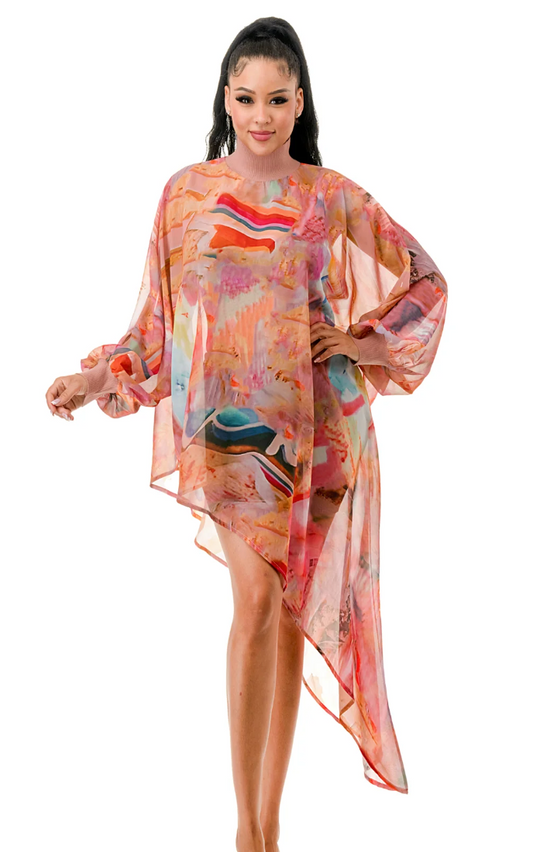 WILLOW TUNIC TOP-BLUSH