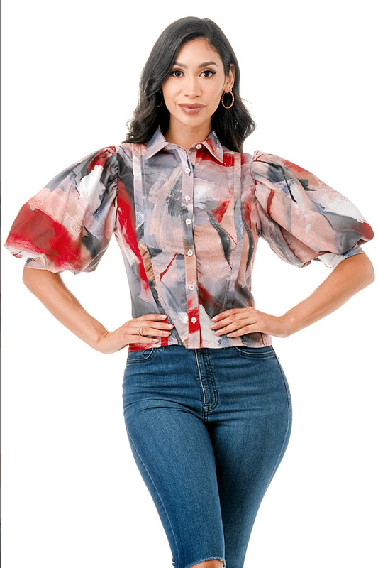 PUFF SLEEVE TOP