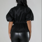 BOWTIQUE TOP BLACK