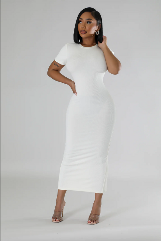 HOT LIST DRESS-IVORY