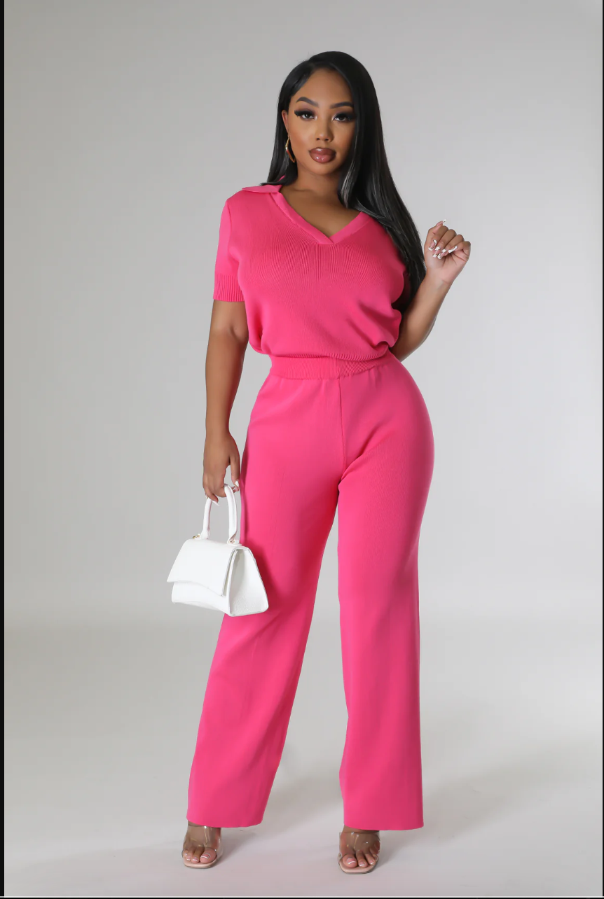 SOFT STYLE PANTSET-PINK