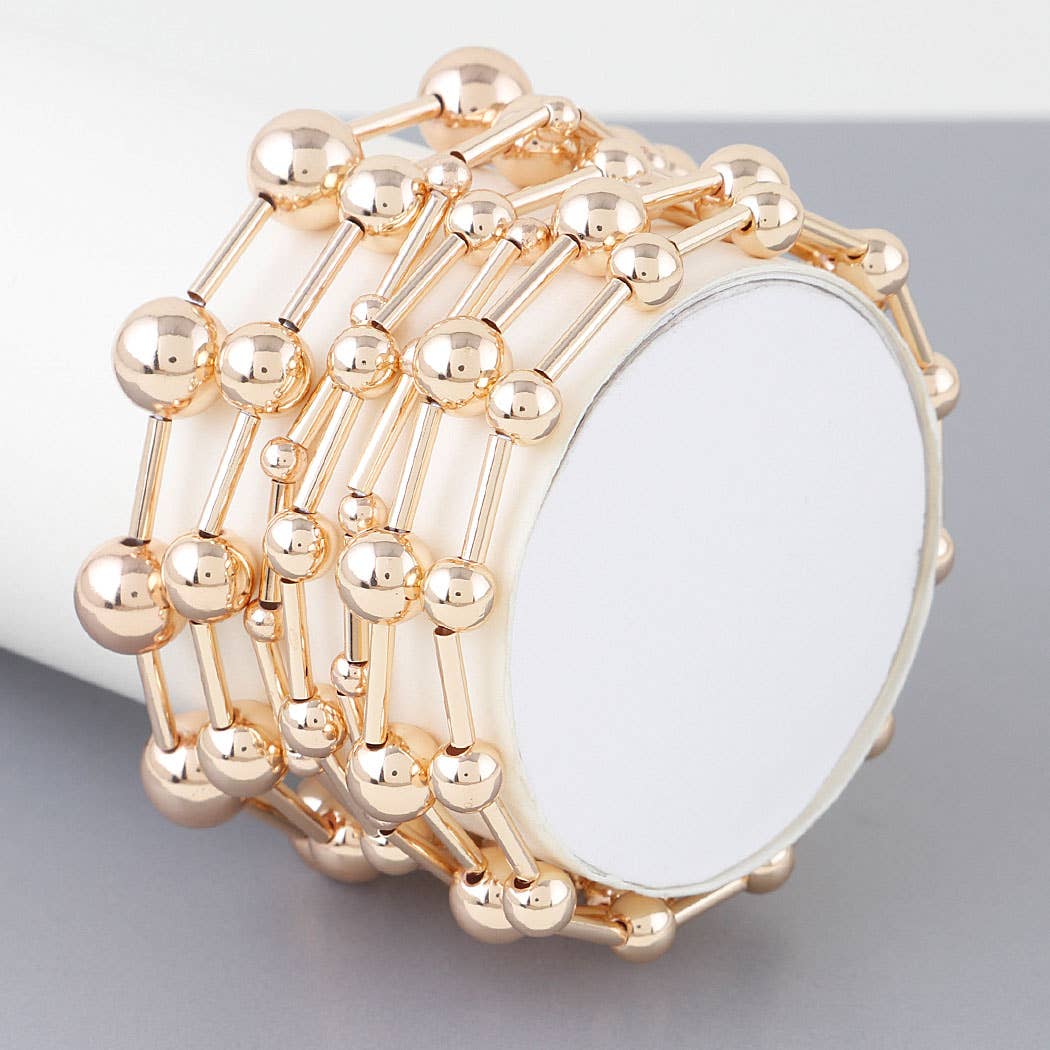 Multi Beaded Bar Bracelet