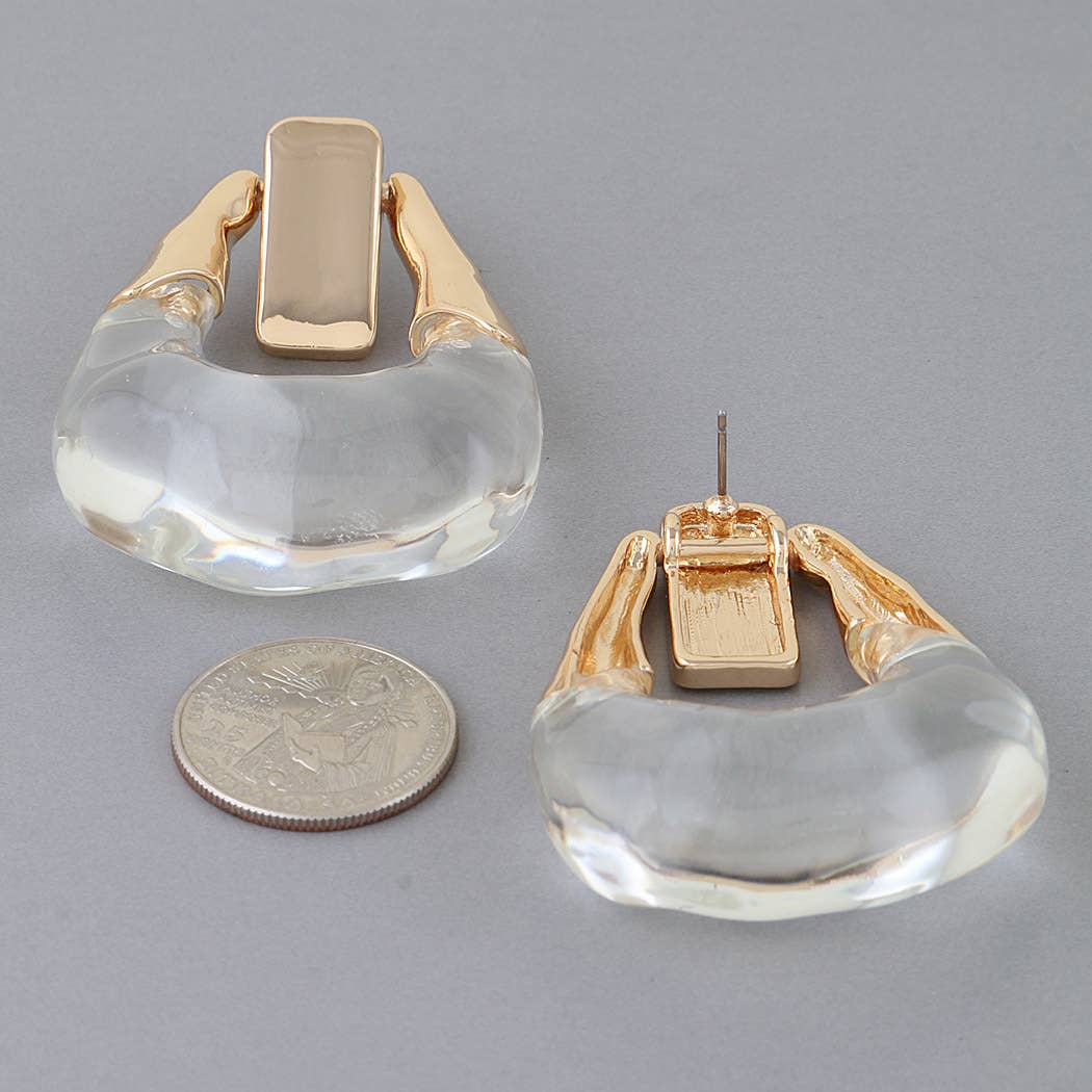 Modern Transparent Loop Earrings