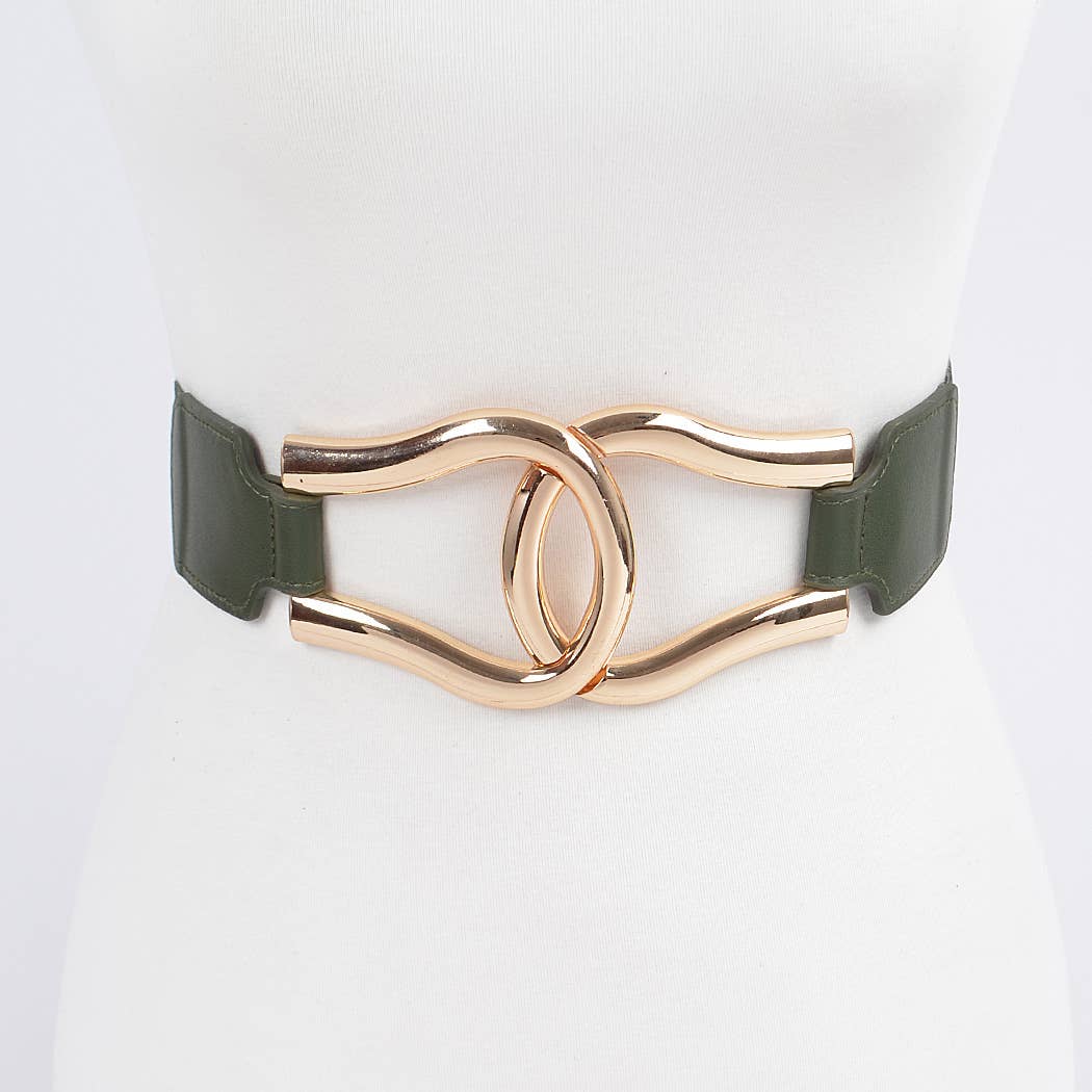 Metal Buckle Elastic Belt