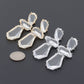 Tiered Faceted Crystal Drop Earrings