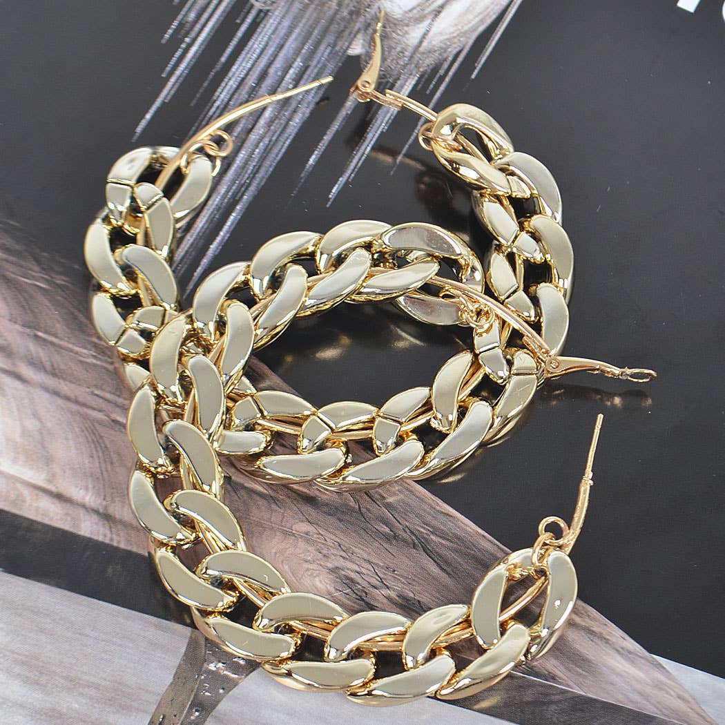 60MM Chain Hoop Earring