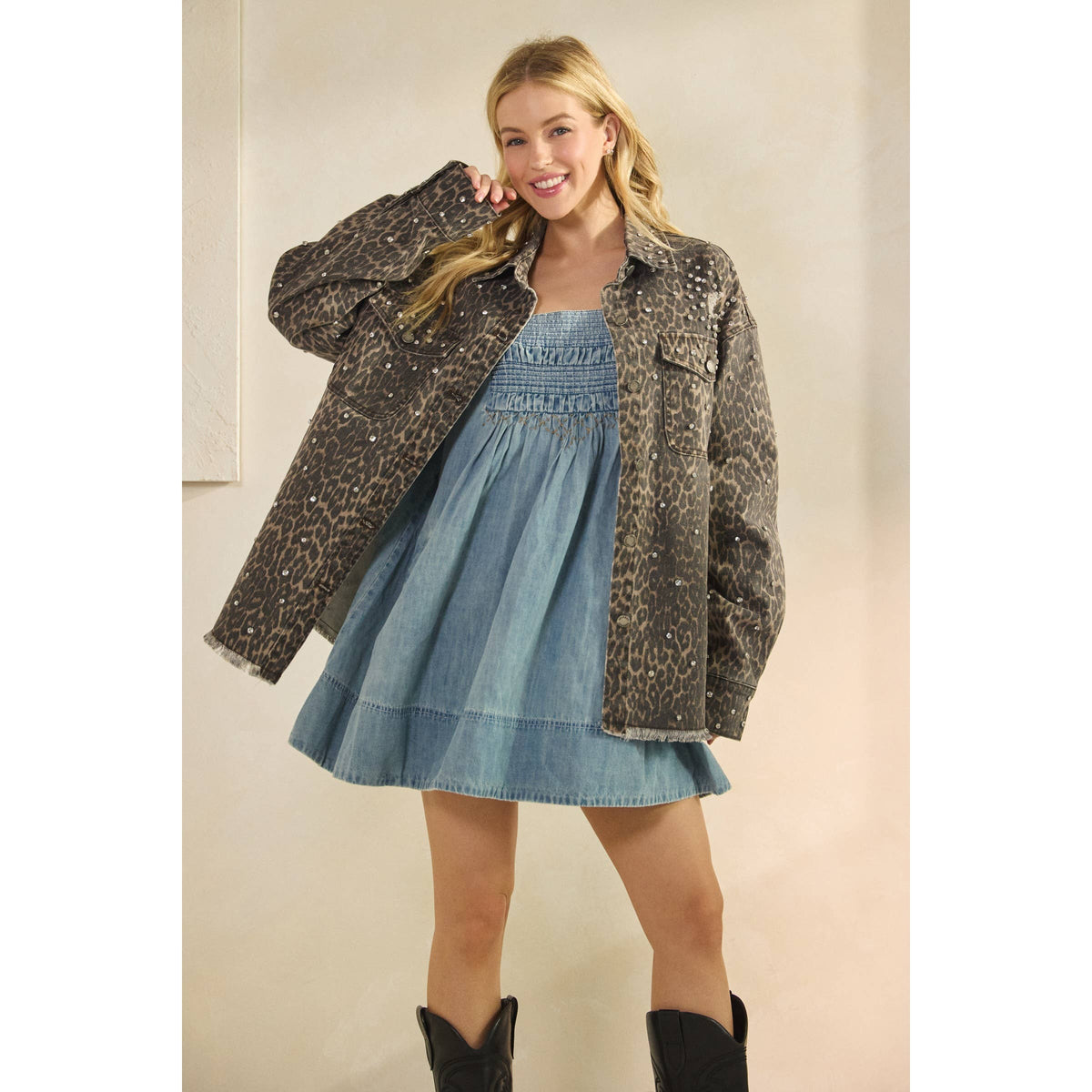 Rhinestone Camo Jacket