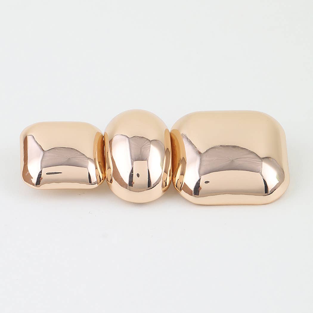 Triple Polished Shape Brooch