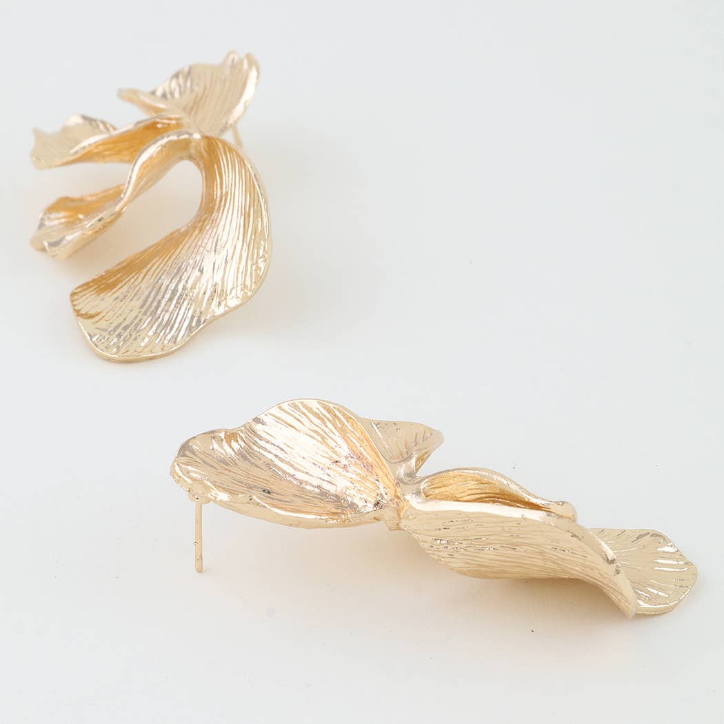 Blooming Petal Flower Earrings