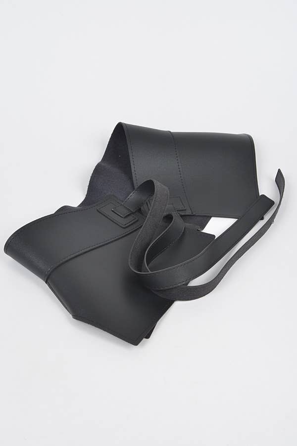 Faux Leather Skirt Belt