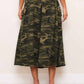 Camo Midi Skirt