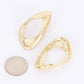 Gold Plated Metal Earring
