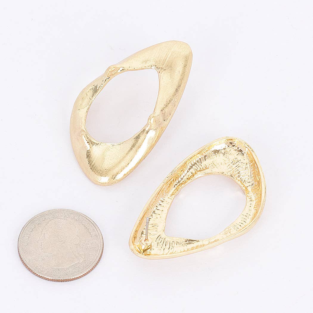 Gold Plated Metal Earring