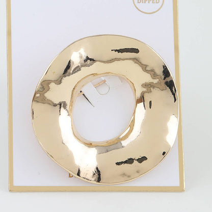 Polished Open Disc Brooch