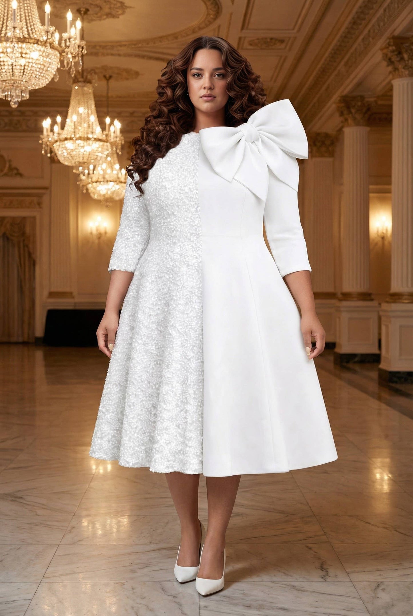 BLANCO LUXE DRESS