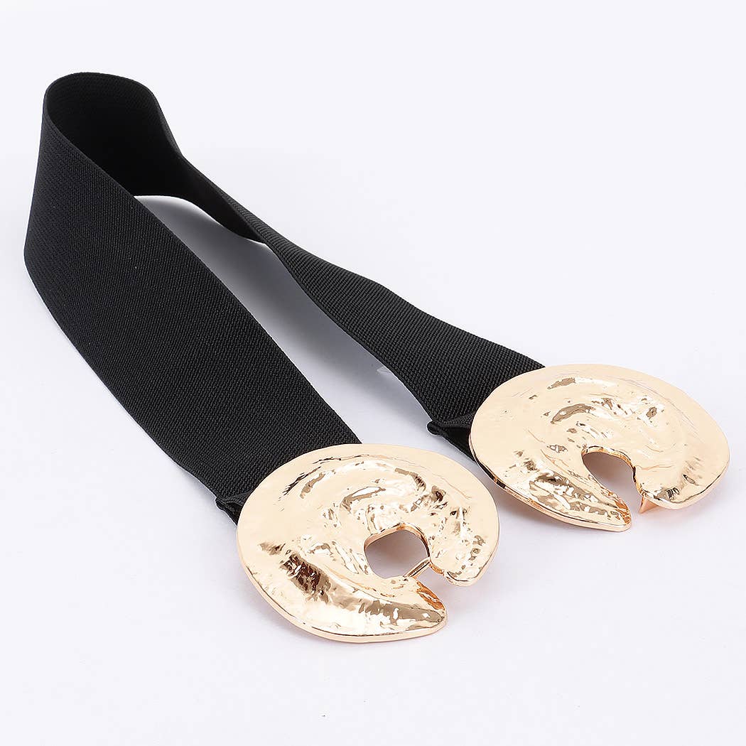 Metal Buckle Stretch Belt