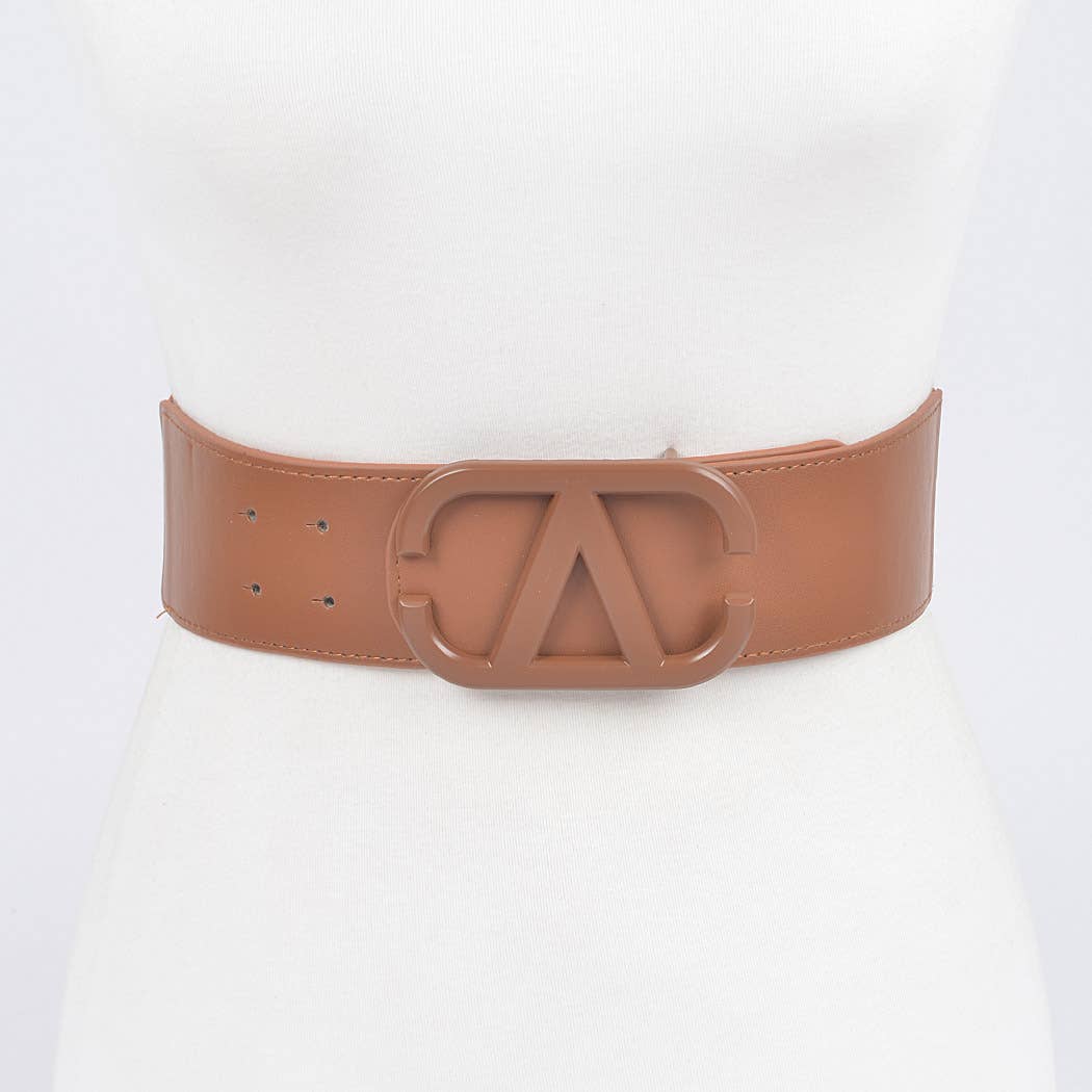 Color Metal Buckle Elastic Belt