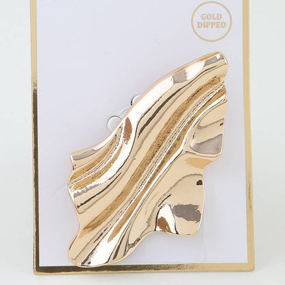 Polished Flow Wrap Brooch