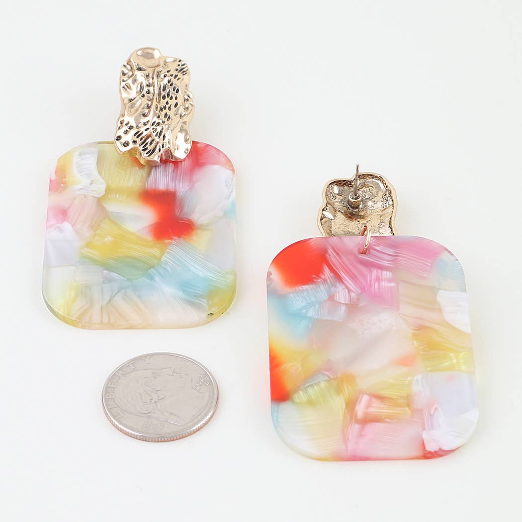 Pastel Grain Fashion Earrings