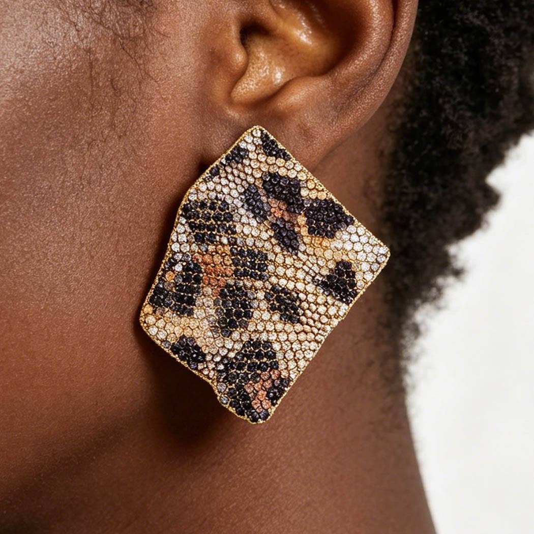 Bejeweled Reptile Ripple Earrings