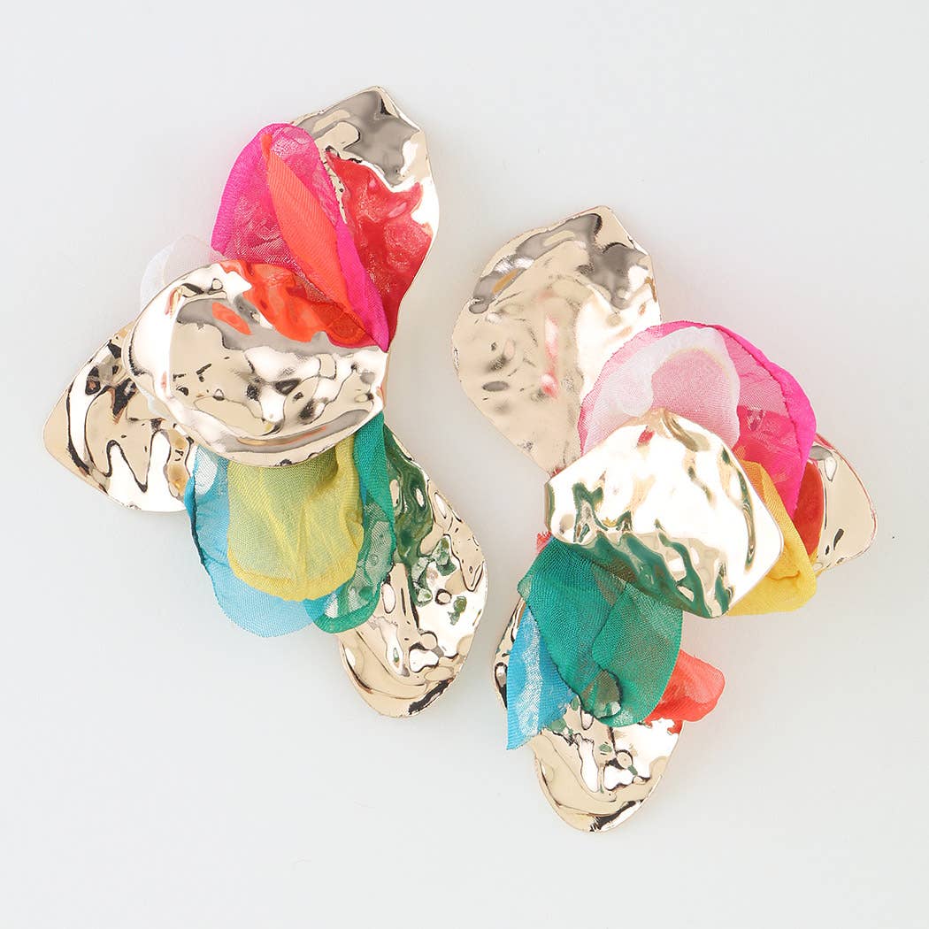 Blossoming Abstract Flower Earrings