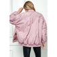 Rhinestone Oversize Bomber Jacket