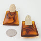 Abstract Marble Stone Fashion Earrings