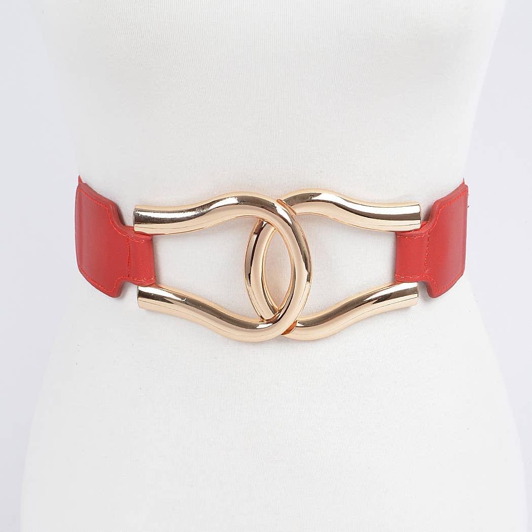 Metal Buckle Elastic Belt